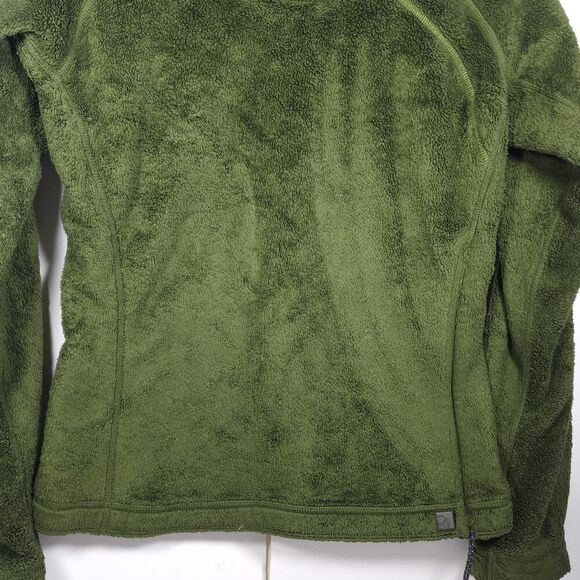 Mountain Hardwear Women's Sz Small Green Turtleneck Fleece Sweater Pullover - Picture 3 of 11